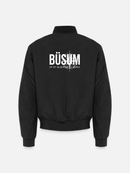 Koordinaten Büsum - Unisex Bomberjacke - Schwarz