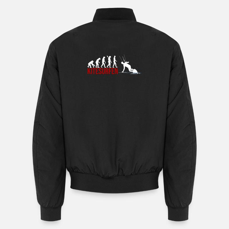 Evolution Kitesurfen - Unisex Bomberjacke - Schwarz