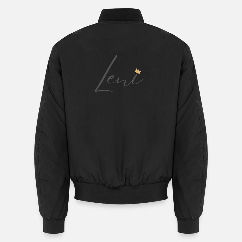Princess Leni Crown Hemd – Name mit Buchstabe L Unisex Bomberjacke