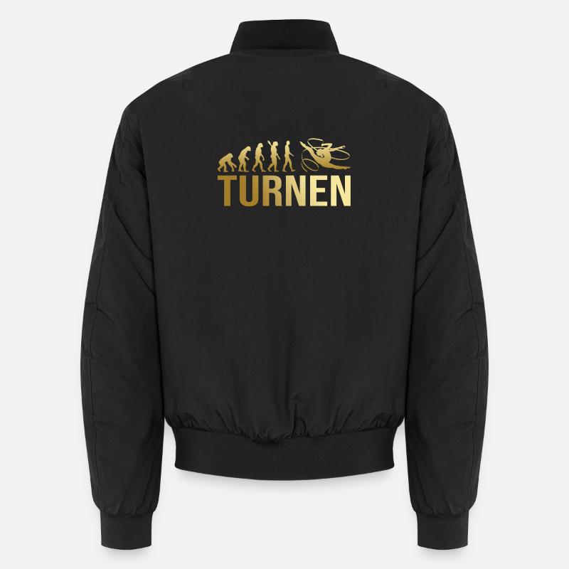 Evolution Turnen - Unisex Bomberjacke - Schwarz