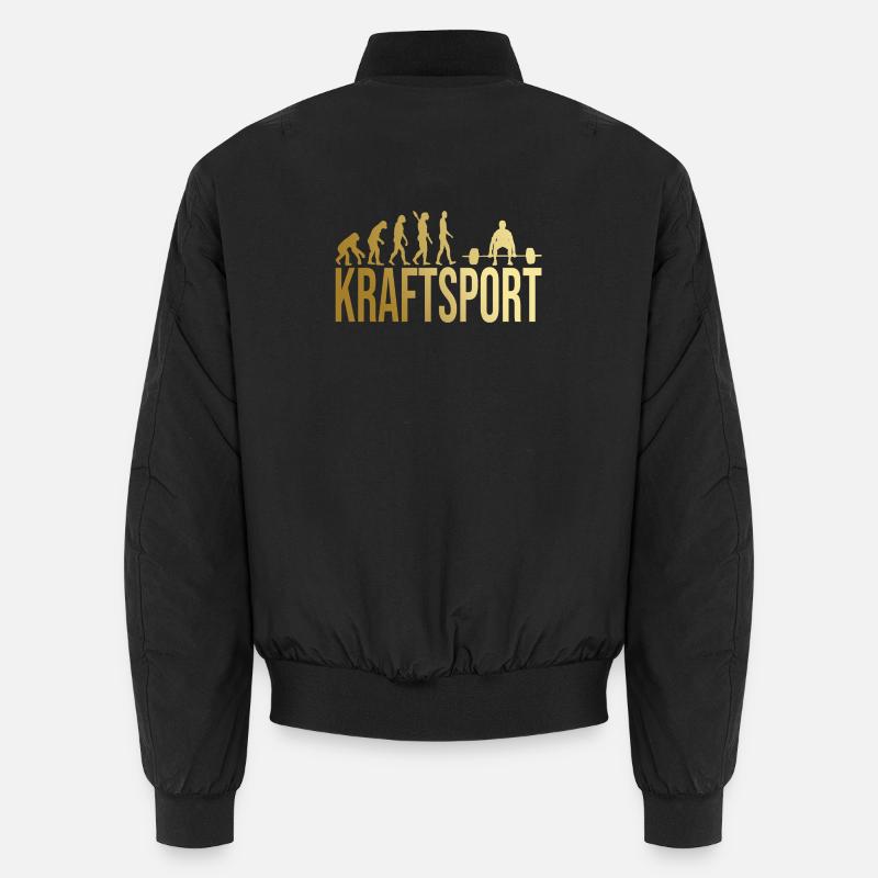 Evolution Kraftsport - Unisex Bomberjacke - Schwarz
