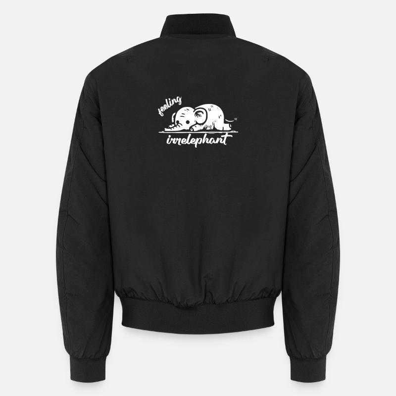 feeling irrelephant elephant animals funny pun Unisex Bomber Jacket