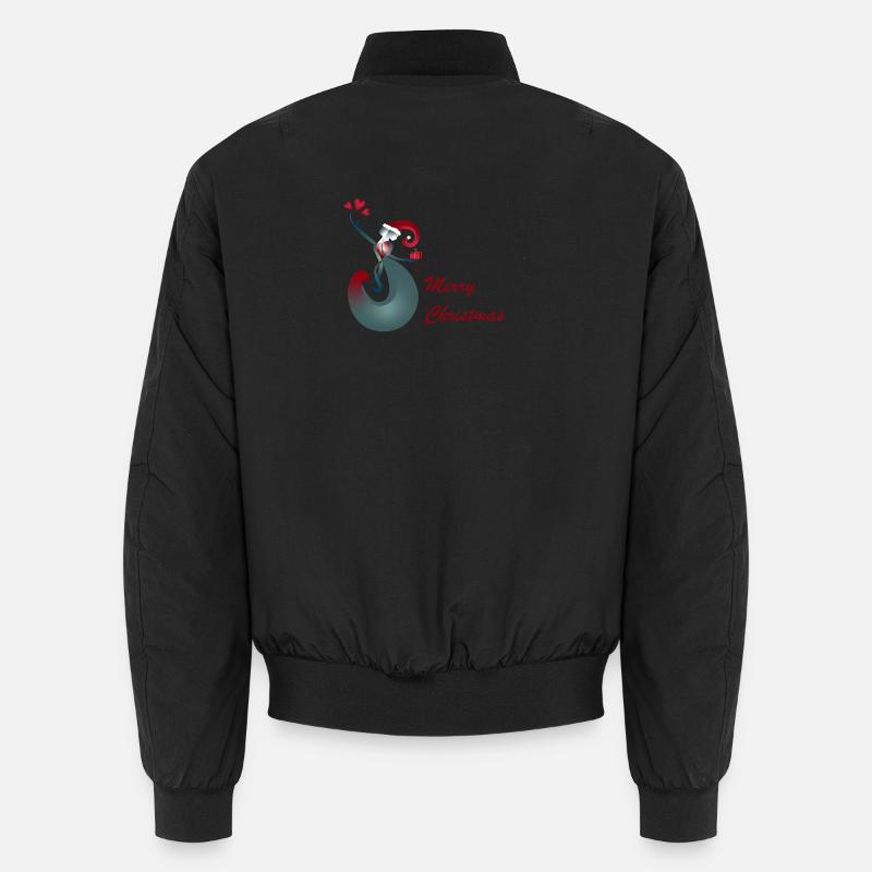 Offrir Recevoir Joyeux Noël - Bomber unisexe - noir