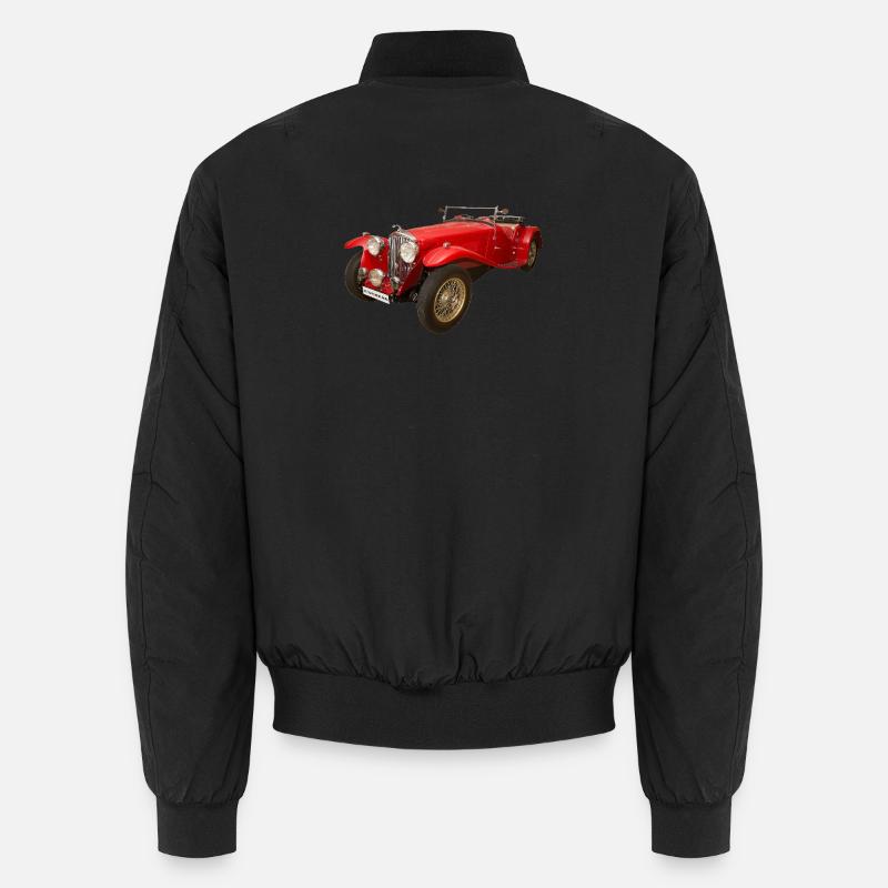 Historisches Auto - Unisex Bomberjacke - Schwarz