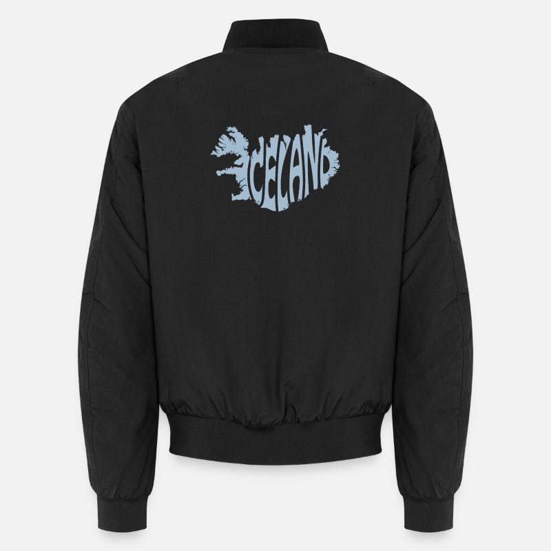 Island Typografie Design Unisex Bomberjacke