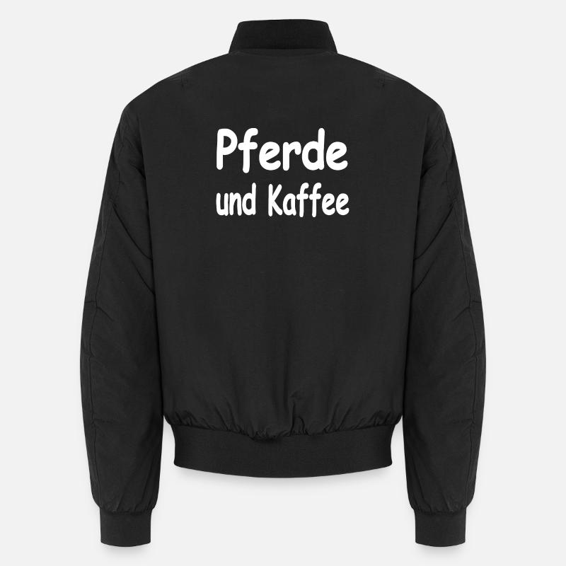 Pferde - Unisex Bomberjacke - Schwarz
