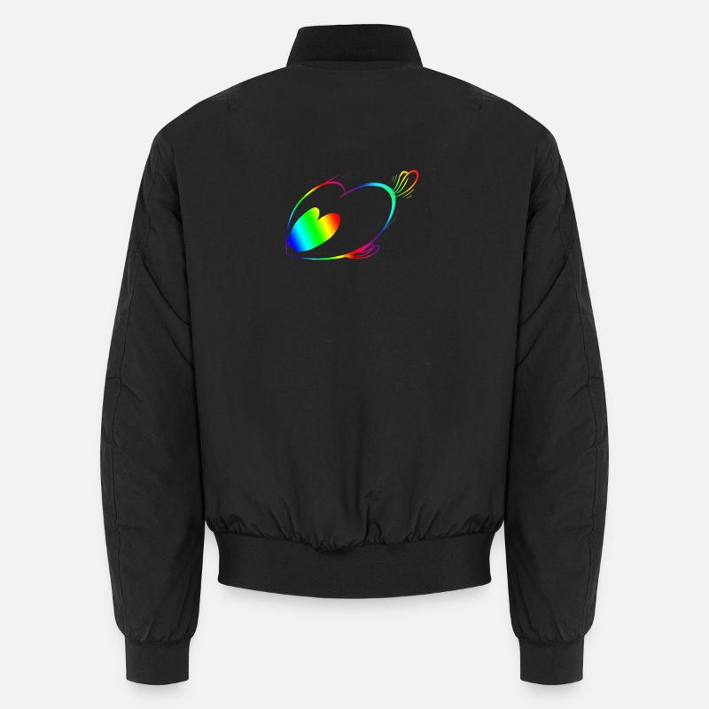 Regenbogen-Geschwindigkeitstricker Unisex Bomberjacke
