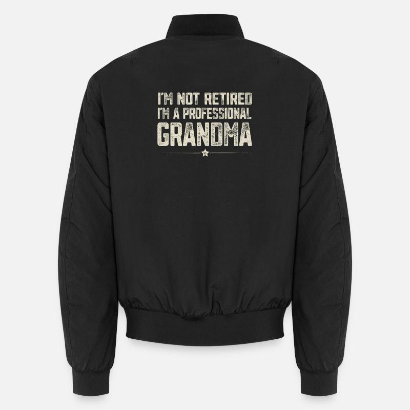 Grand-mère professionnelle - Bomber unisexe - noir