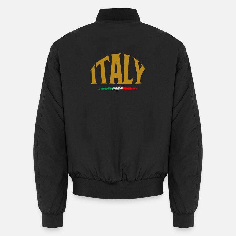Italy - Unisex Bomber Jacket - black
