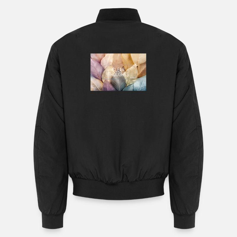 Clear Thoughts – Minimalistisches Glas Design Unisex Bomberjacke