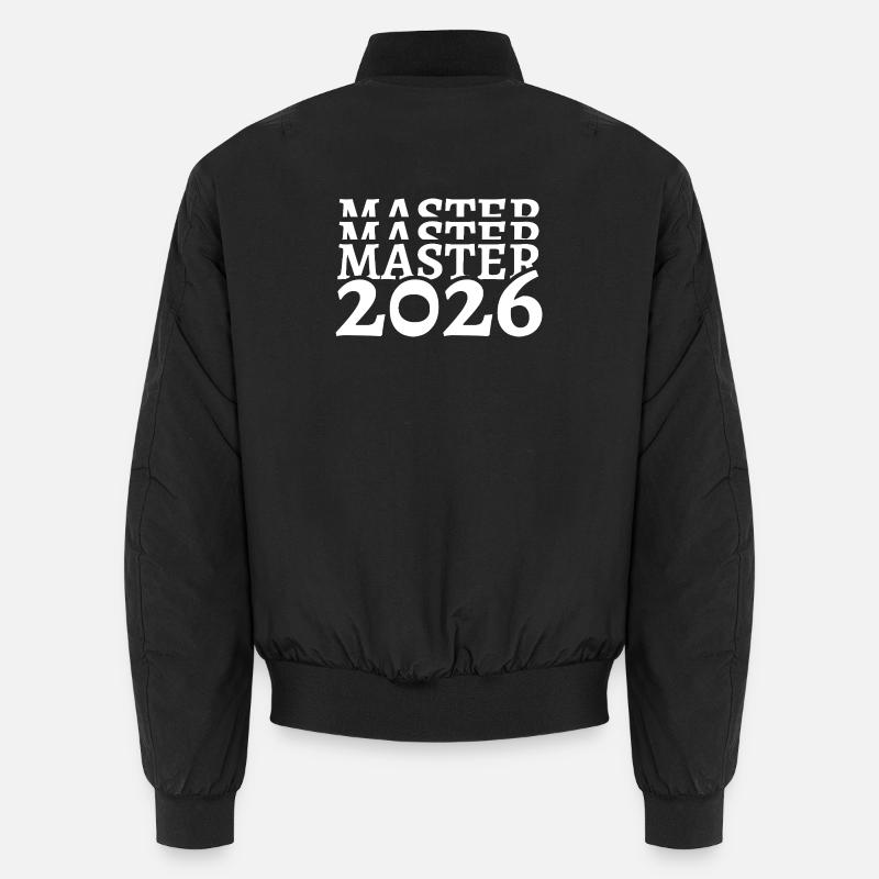 Master 2026 Studium Studiumsabschluss Studiumende - Unisex Bomberjacke - Schwarz