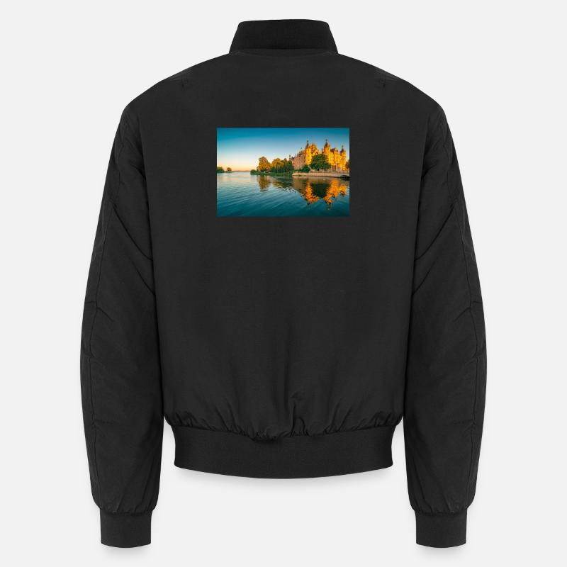 Château de Schwerin au coucher du soleil Bomber unisexe