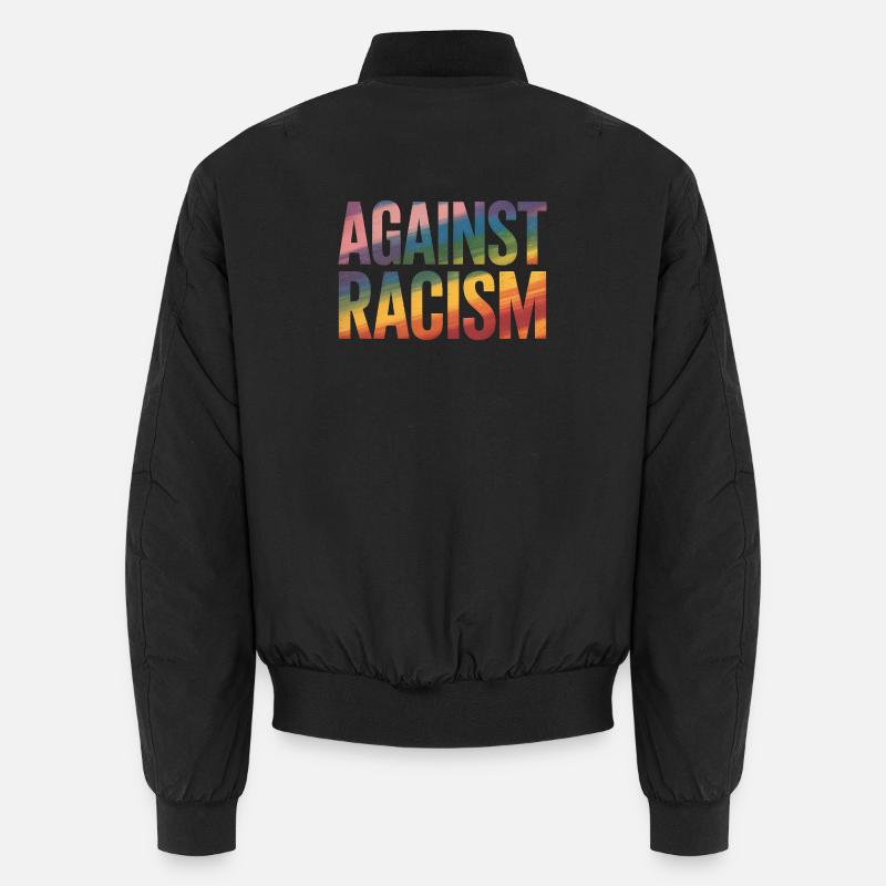 Against Racism - Antifa Rainbow Tee Unisex Bomber Jacket