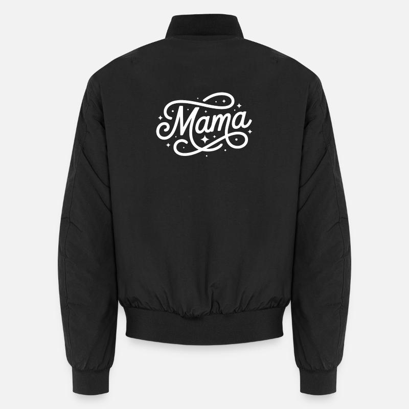 Lettrage de maman avec des étoiles Bomber unisexe