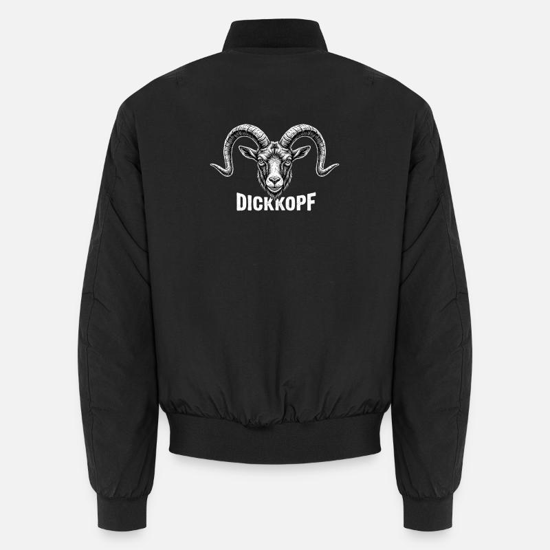 Dickkopf – Widder mit Charakter Unisex Bomberjacke
