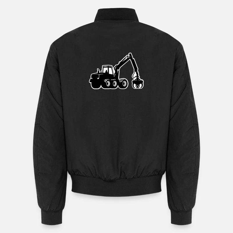Silhouette de moissonneuse - Bomber unisexe - noir