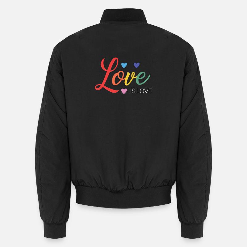 LGBT-Pride-Monat – Liebe ist Liebe Unisex Bomberjacke