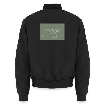 Il ne reste que 5 minutes d’humour de chambre - Bomber unisexe - noir - Dos - AI Model Male 185 light (185cm)