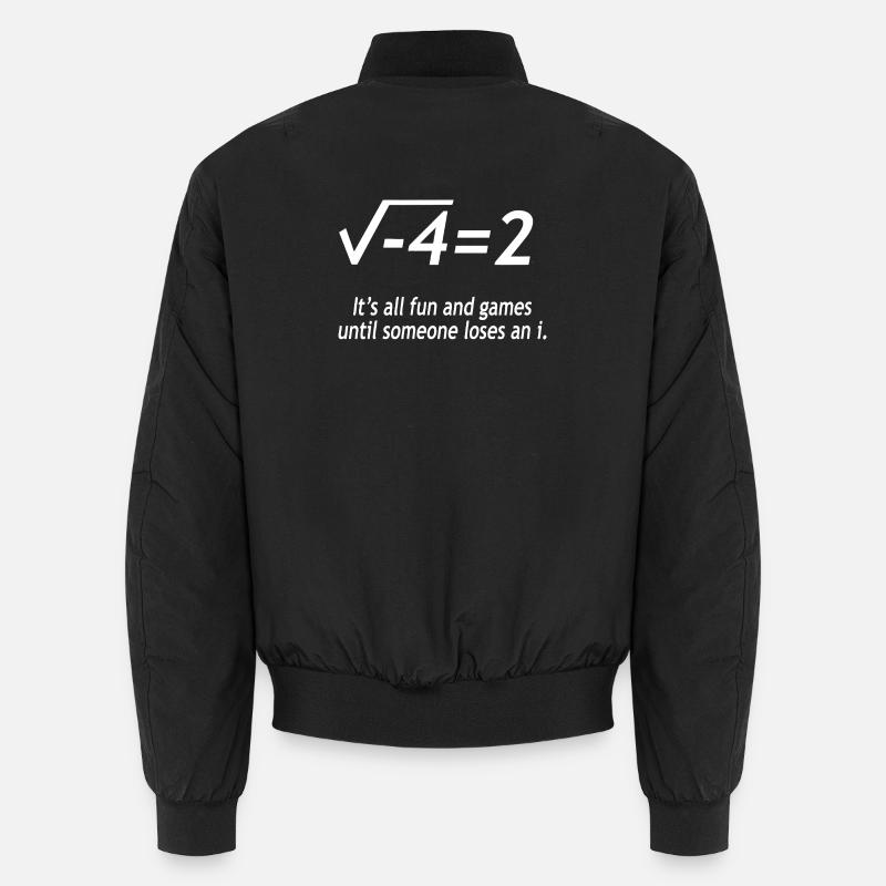Lustiger Mathe-Witz - Unisex Bomberjacke - Schwarz