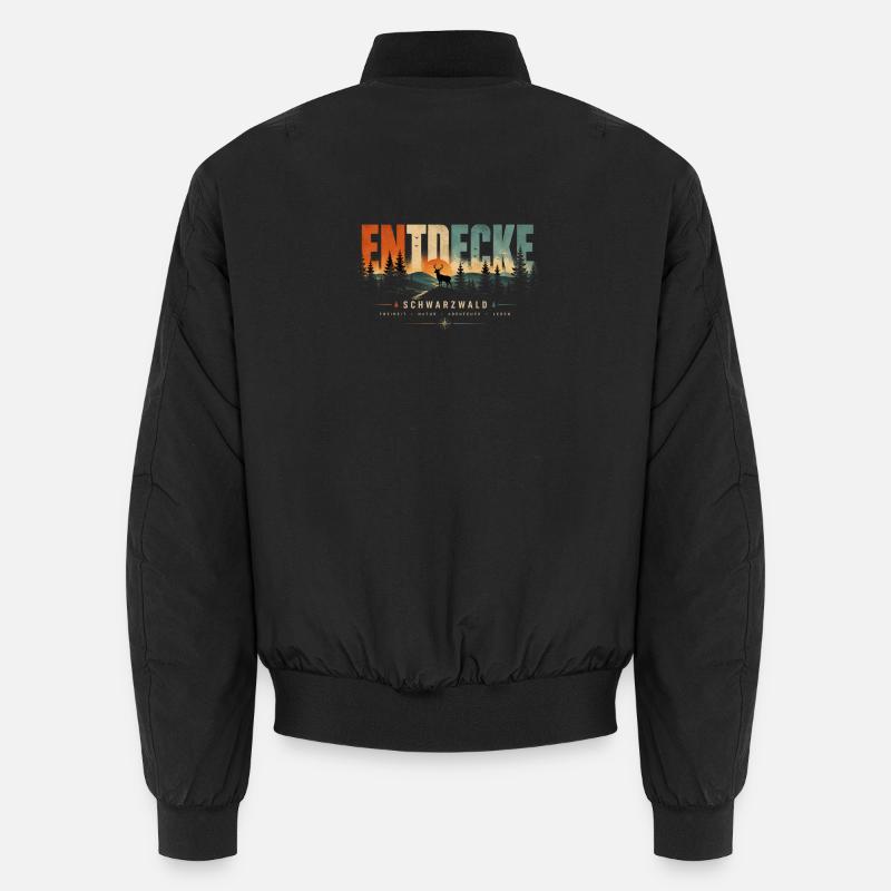 Entdecke Schwarzwald Landschaft Unisex Bomberjacke