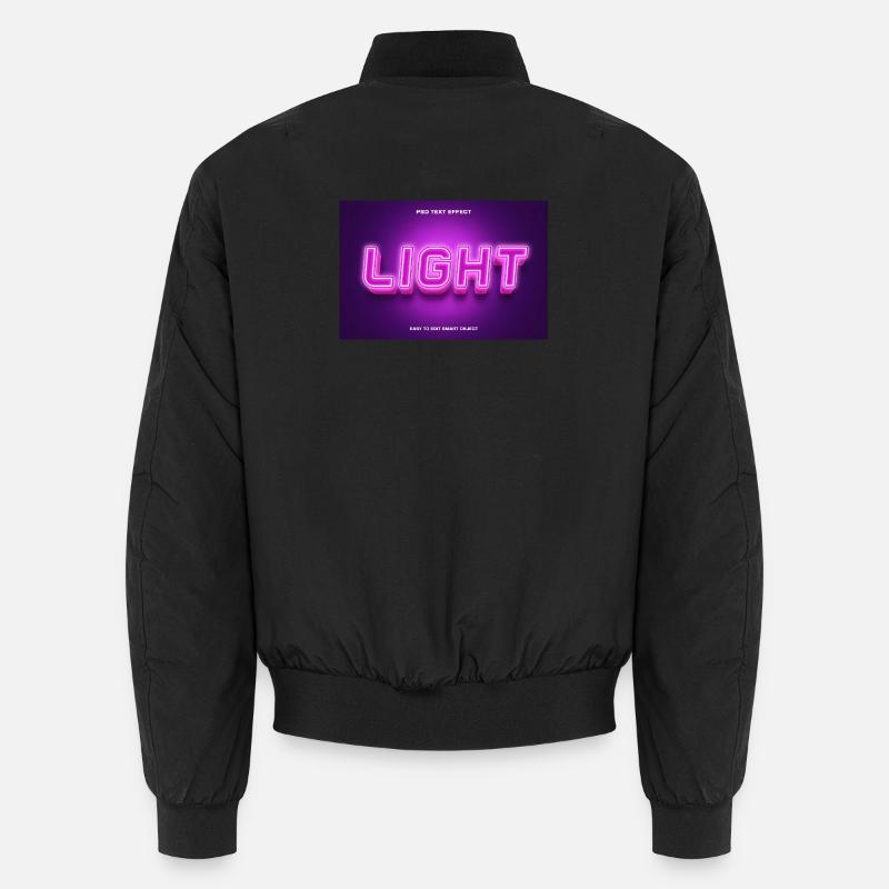Lettrage à lumière néon Bomber unisexe
