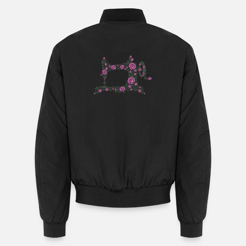 machine à coudre - Bomber unisexe - noir