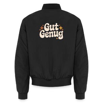 Gut Genug Selbstliebe Ich Bin Gut Genug Selbstwert - Unisex Bomberjacke - Schwarz - Hinten - AI Model Male 185 light (185cm)