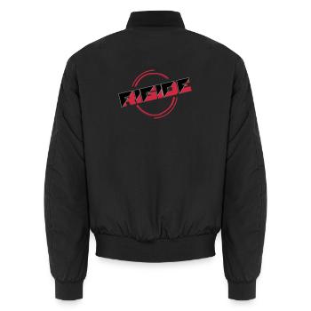 starr - Unisex Bomberjacke - Schwarz - Hinten - AI Model Male 185 light (185cm)
