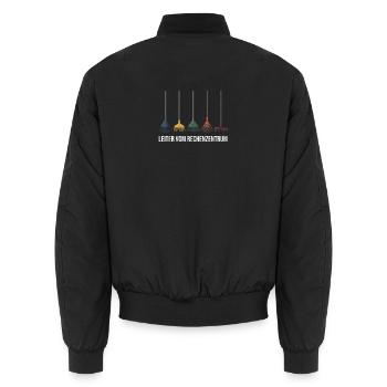 Rechenzentrum Gärtner Garten Gartenarbeit - Unisex Bomberjacke - Schwarz - Hinten - AI Model Male 185 light (185cm)