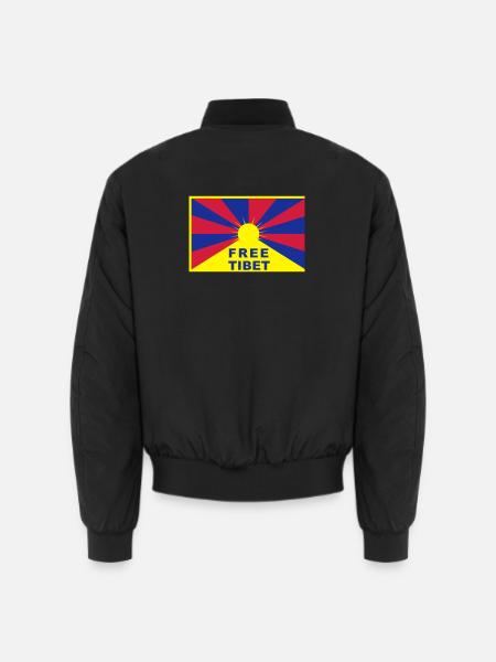 Free Tibet - Unisex Bomber Jacket - black