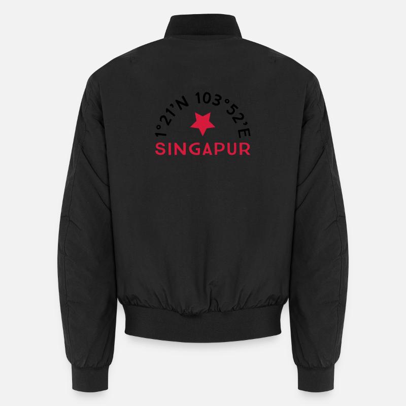 Singapur - Unisex Bomberjacke - Schwarz