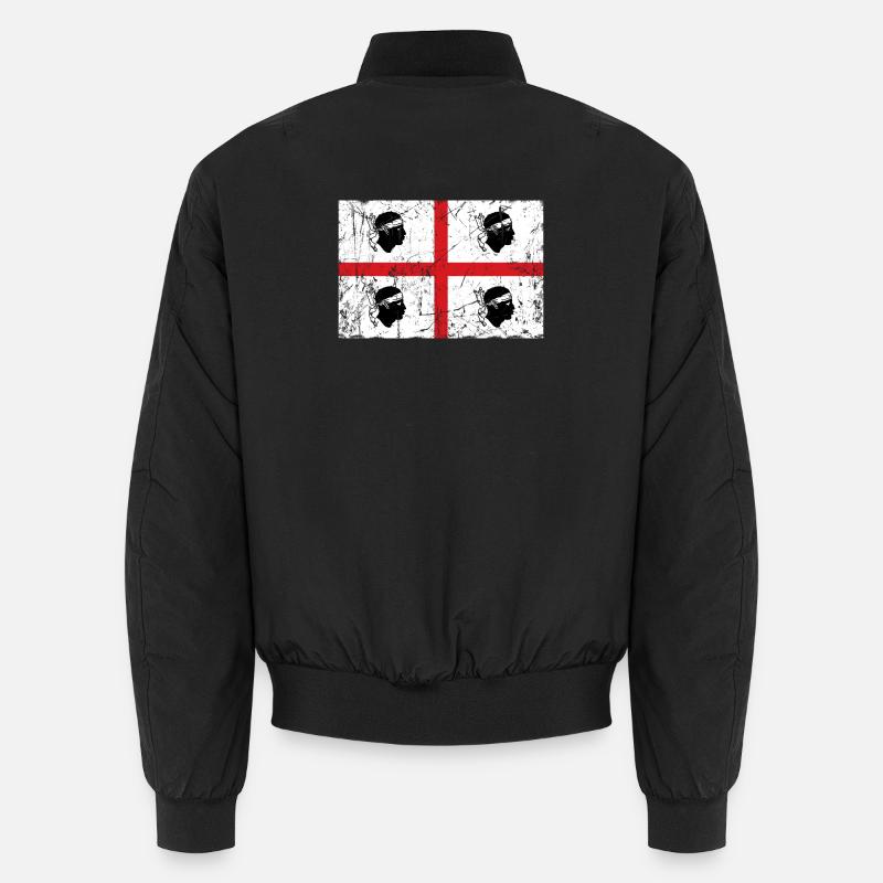 Sardinia flag vintage effect Unisex Bomber Jacket