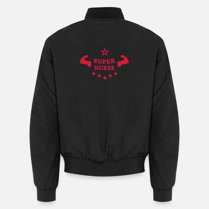Nurse PKrankenschwester Infirmier Infirmière - Unisex Bomber Jacket - black