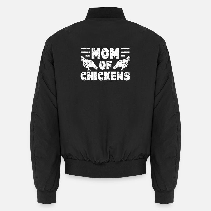 Poulet poules - Bomber unisexe - noir