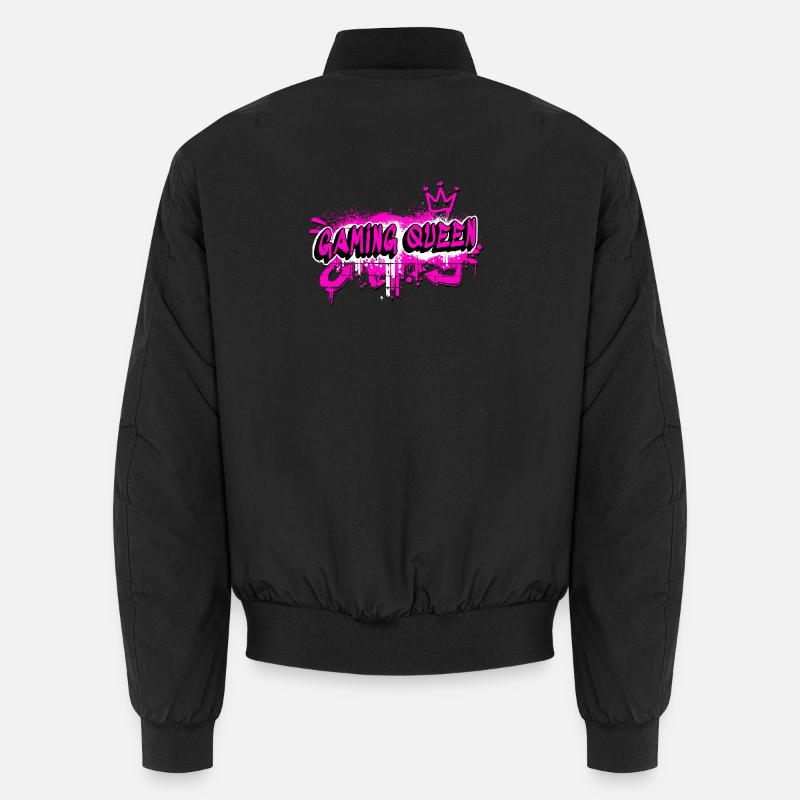 Gaming Queen Graffiti Design Unisex Bomberjacke