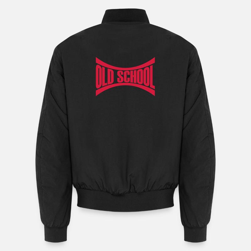 Logo Old School - Unisex Bomber Jacket - black