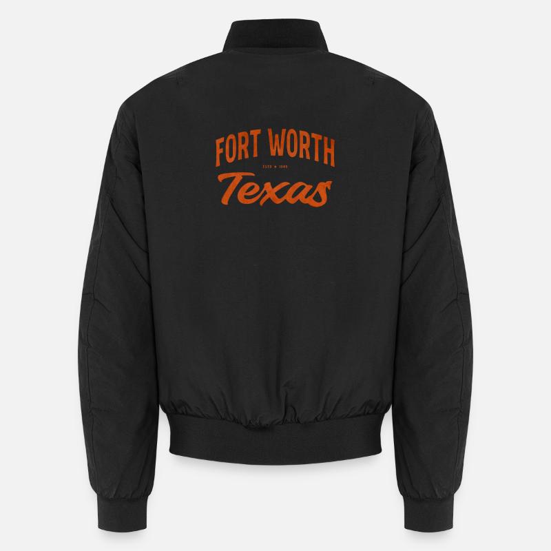 Fort Worth Texas Script Unisex Bomberjacke