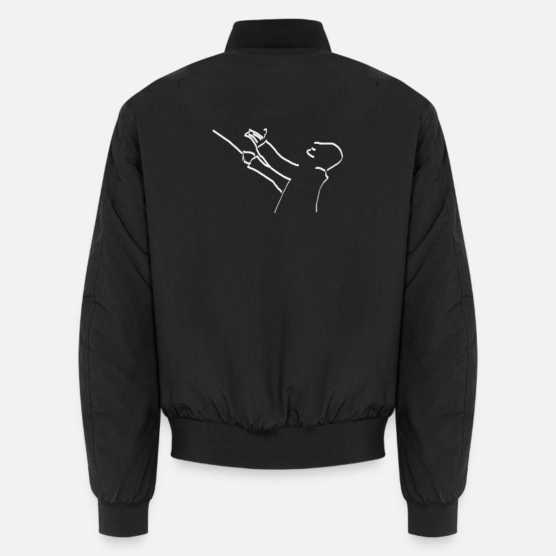 Conductor - Unisex Bomber Jacket - black