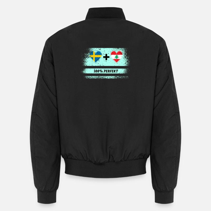 Libanon und Schweden 100% perfekt / Geschenk Unisex Bomberjacke