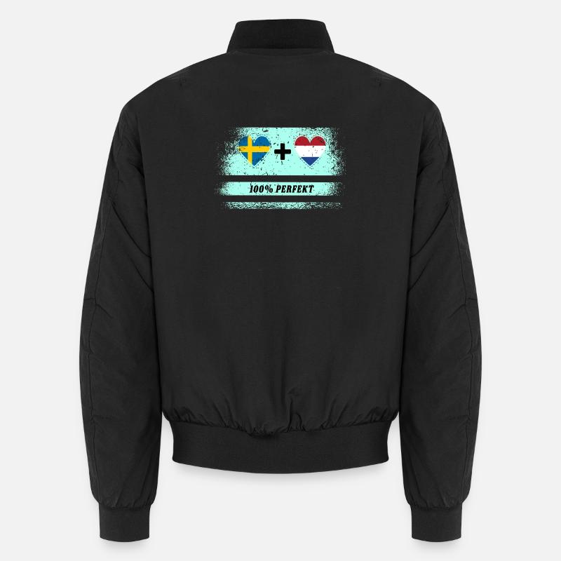 Niederlande und Schweden 100% perfekt / Geschenk Unisex Bomberjacke