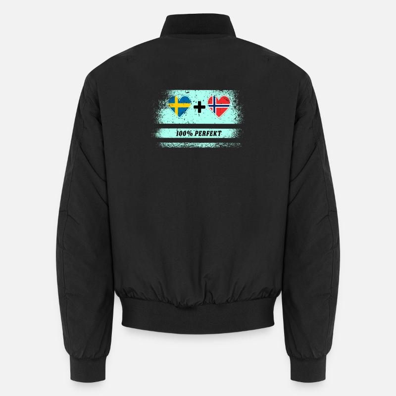 Norwegen und Schweden 100% perfekt / Geschenk Unisex Bomberjacke