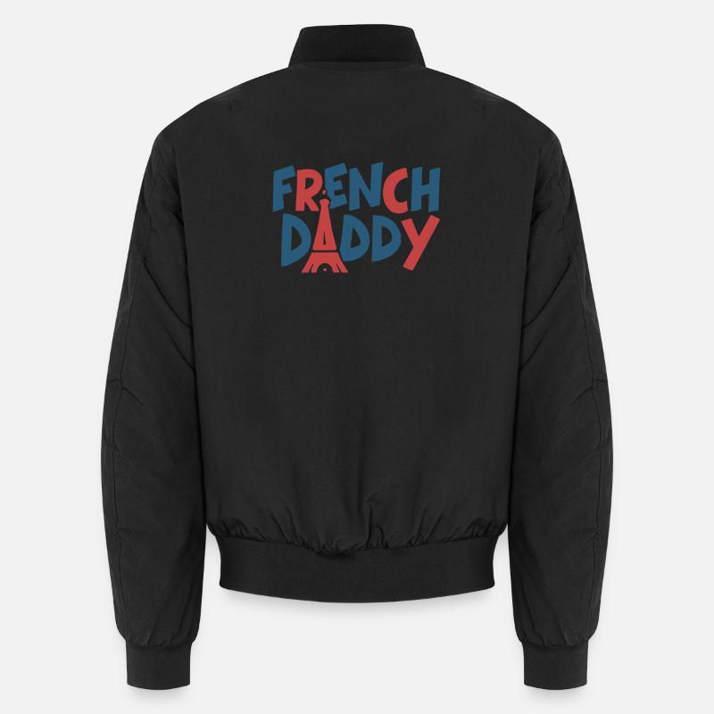 Elegant Design: French Daddy Daddy Daddy Gift Unisex Bomber Jacket