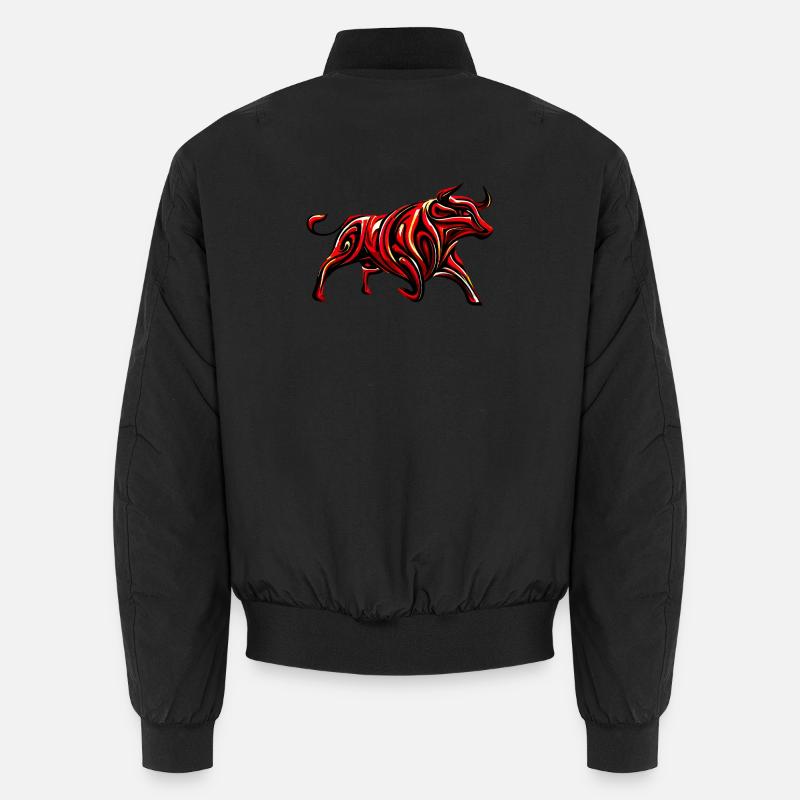 Stier - Unisex Bomberjacke - Schwarz