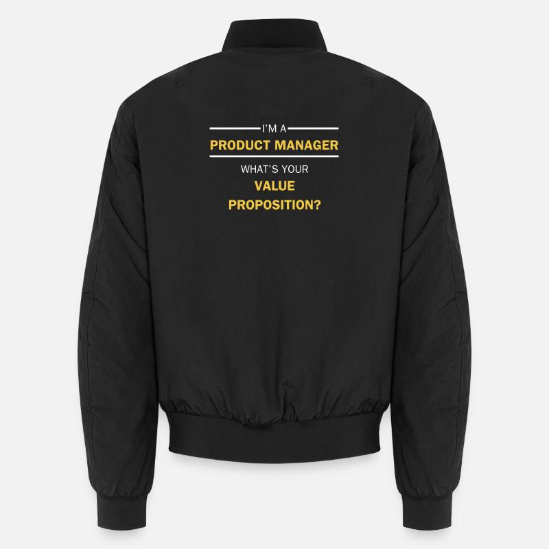 Product Manager Value Proposition Unisex Bomber Jacket
