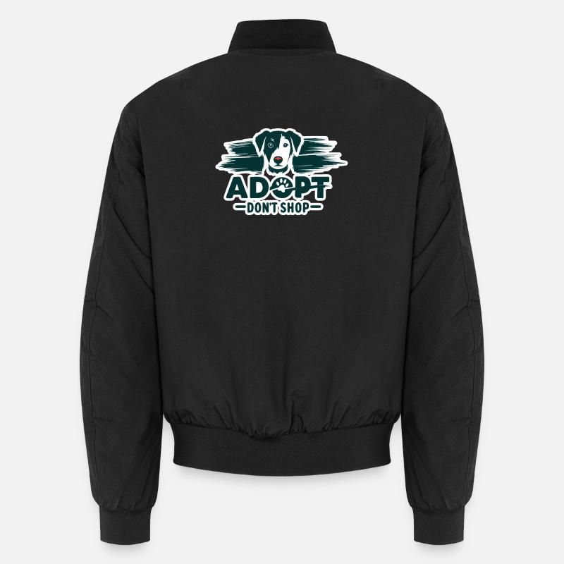 Adoptieren Sie nicht einkaufen 2 Unisex Bomberjacke