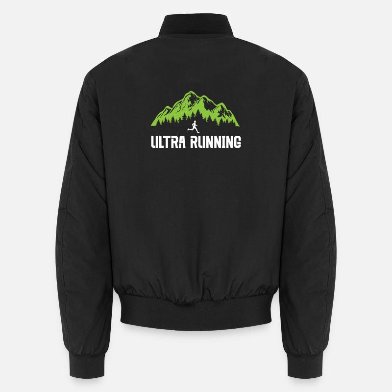 Trailrunning - Unisex Bomberjacke - Schwarz