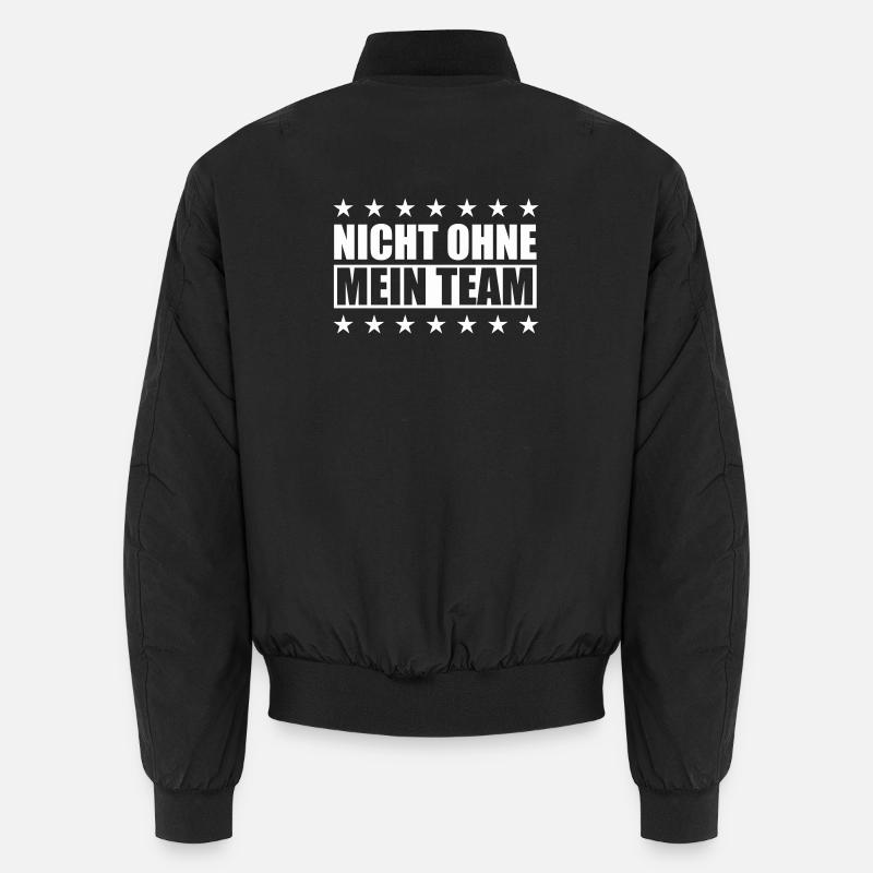 Mein Team - Unisex Bomberjacke - Schwarz
