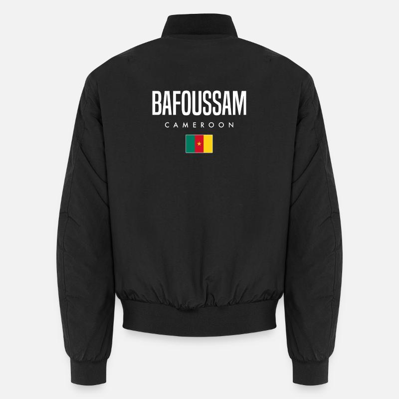 Bafoussam Cameroon Cameroonian - Unisex Bomber Jacket - black