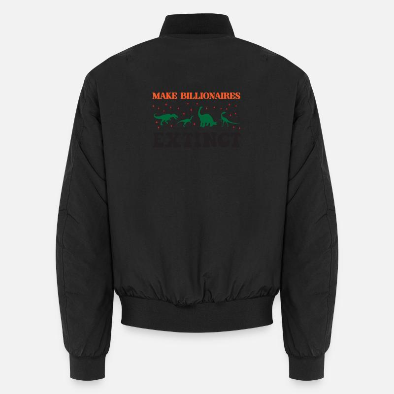Milliardäre aussterben lassen - Unisex Bomberjacke - Schwarz