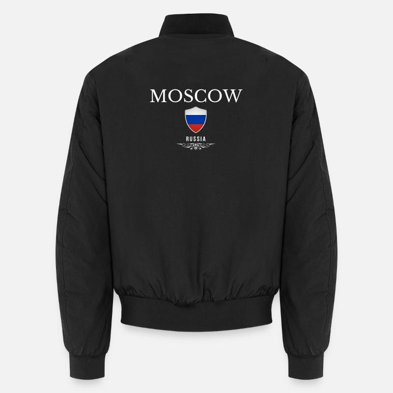 Moscou Russie, souvenir Moscou - Bomber unisexe - noir